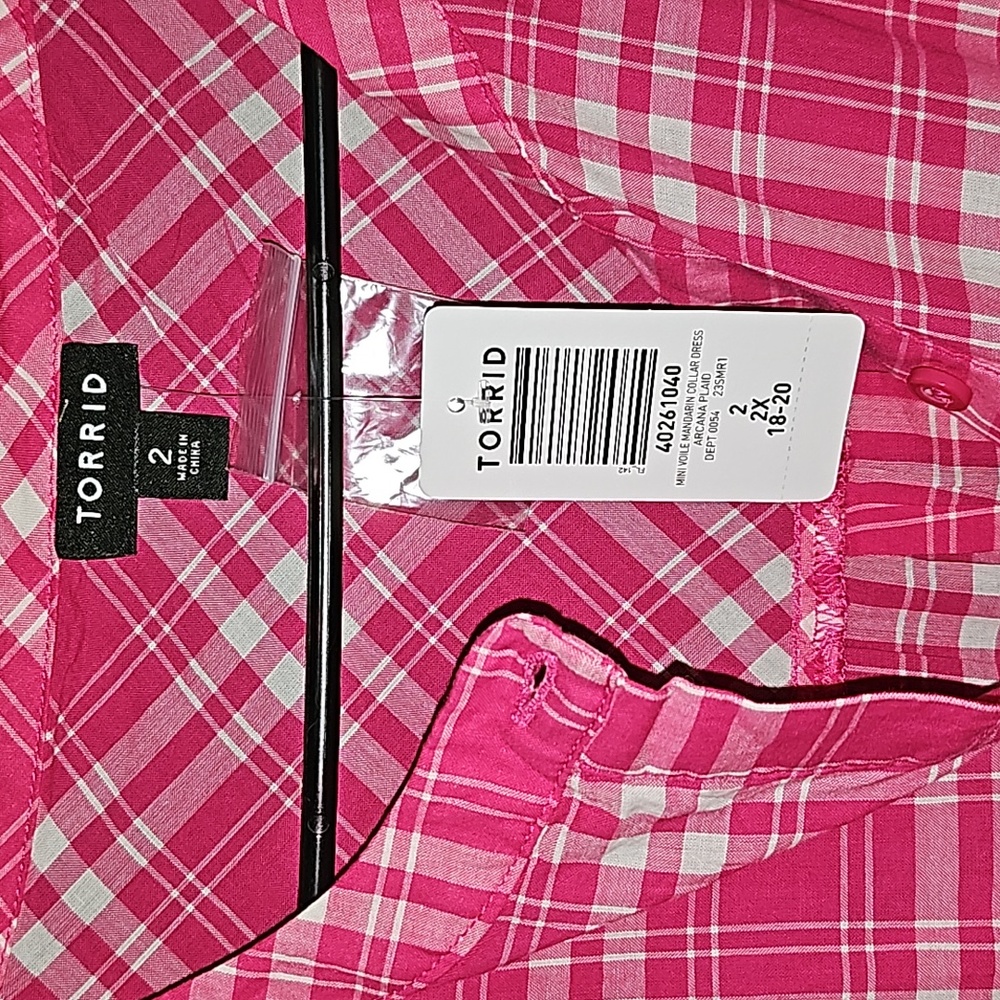 🎉HPx5🎉 Torrid Pink Plaid Dress - Picture 6 of 6